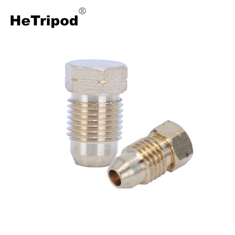 Plugue de cone único de latão Superfície cônica do plugue Válvula de distribuição de óleo do plugue 