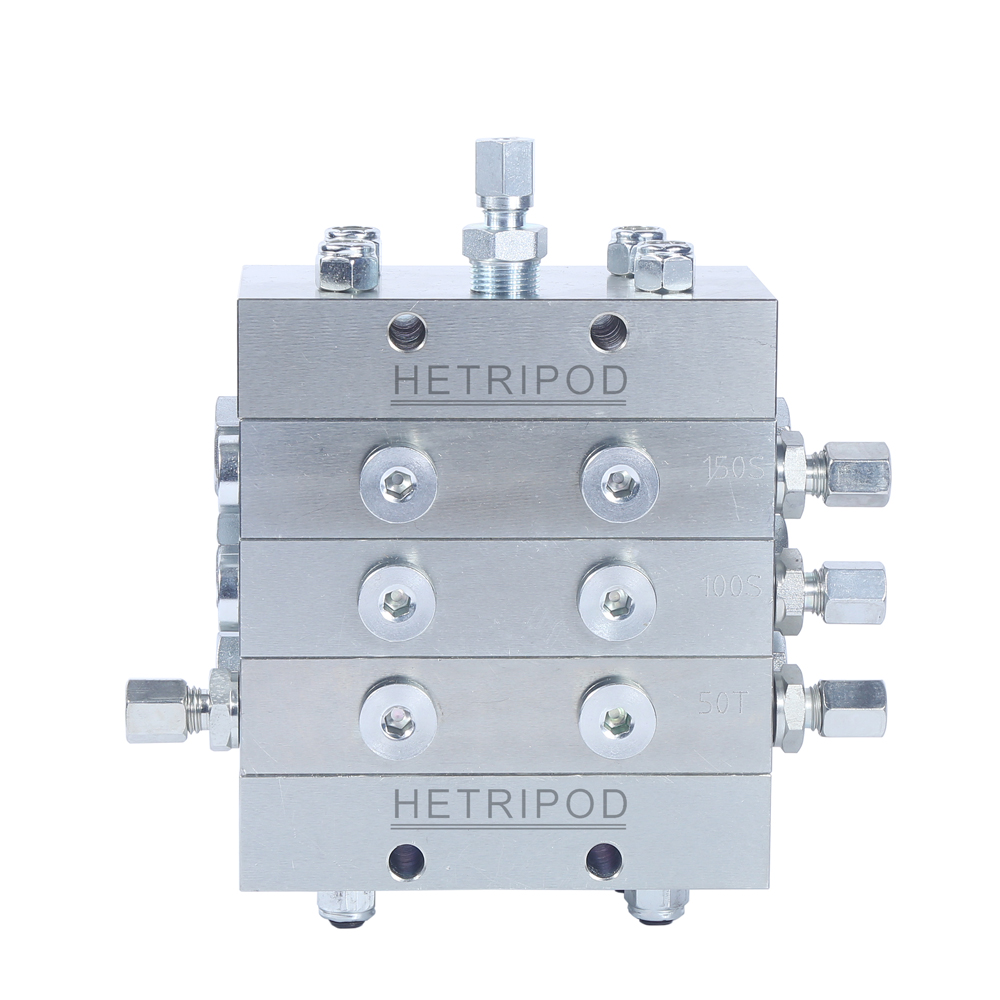 Centralização de Lubrificação Válvula de Distribuição Progressiva de Linha Única Válvula Hidráulica 