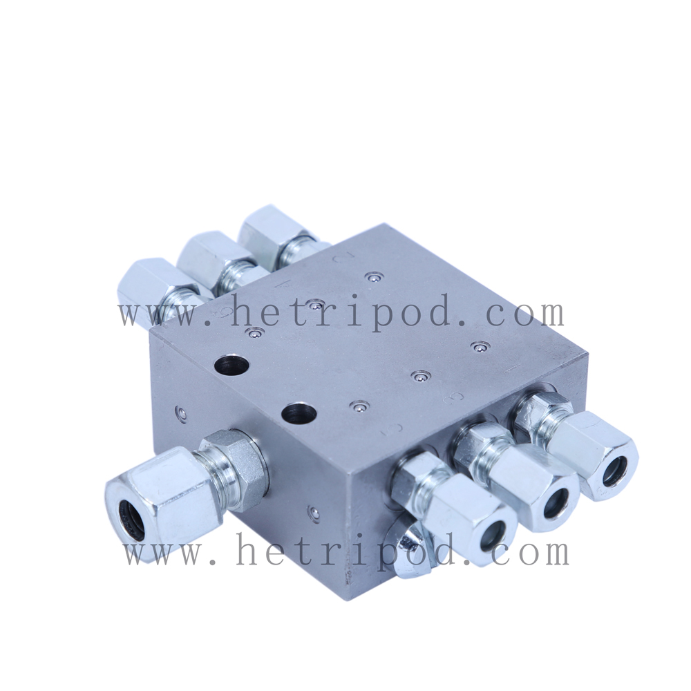 Válvula de distribuição progressiva de óleo e graxa centralizada SKF Lincoln série MVB